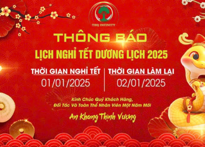 🎉 THQ INFINITY THÔNG BÁO LỊCH NGHỈ TẾT DƯƠNG LỊCH 2026 🎉