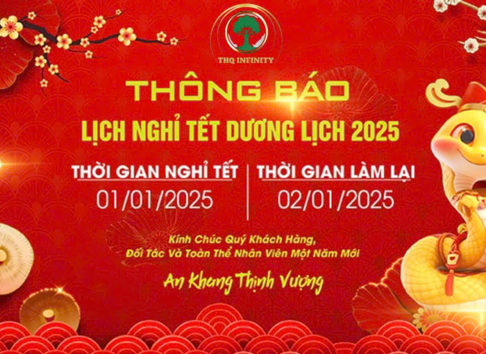 🎉 THQ INFINITY THÔNG BÁO LỊCH NGHỈ TẾT DƯƠNG LỊCH 2026 🎉
